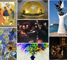 Voor een van de activiteiten zochten we naar de meest inspirerende religieuze kunstwerken op het internet. 