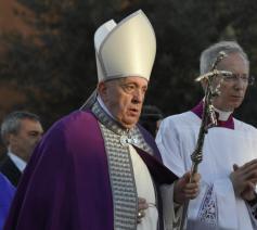 Paus Franciscus op Aswoensdag © Vatican Media