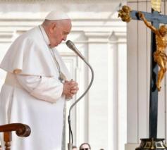 Paus Franciscus tijdens de algemene audiëntie van woensdag 22 maart 2023 © VaticanMedia