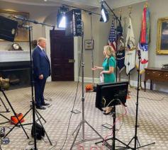 President Trump in gesprek met EWTN © EWTN