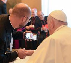 Gisteren had hij nog een ontmoeting met pastors van universiteiten © Vatican Media