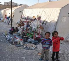 Een kamp met Syrische vluchtelingen aan Grieks-Turkse grens © Vatican Media