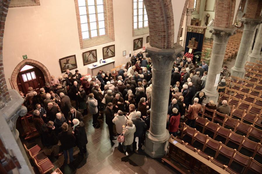 1 januari 2019: ontmoeting na de viering © Federatie Krekedal Kortemark