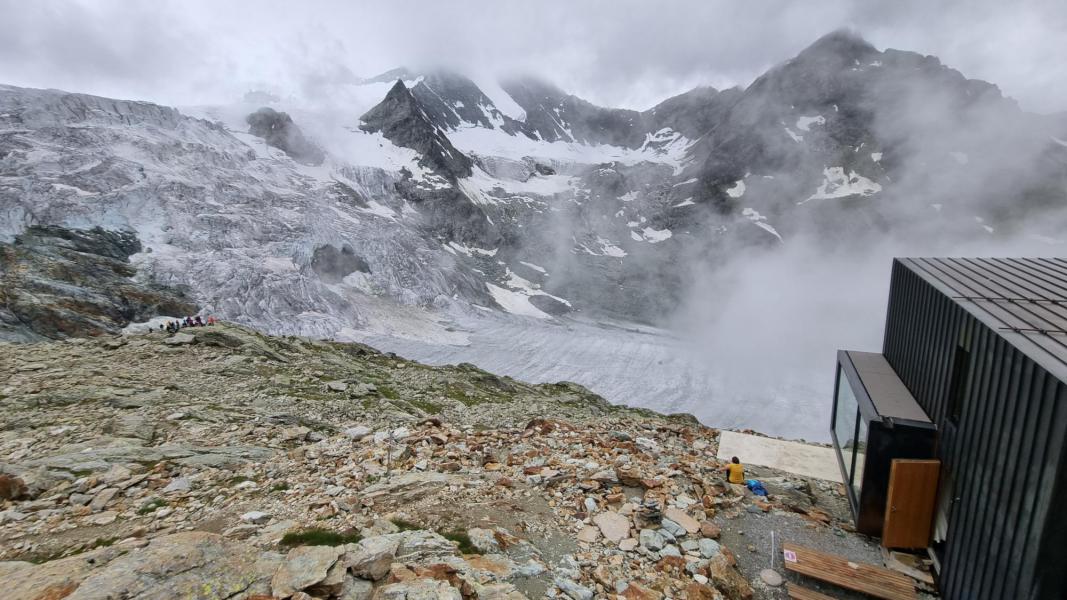 Klimmen naar de cabane © Lieven van Peteghem