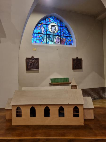 Maquette houten kerk van Bart Meganck © Krista De Vos
