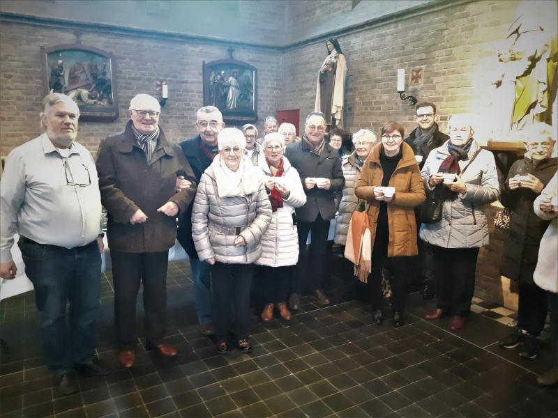 Na de vieringen van de derde zondag van de advent was er een ontmoetingsmoment met koffie of soep. De vrije bijdrage was ten voordele van Welzijnszorg. © -