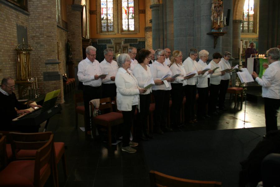 Het koor In Dulci Jubilo luisterde de 3 startvieringen op. Dankjewel! © Federatie Krekedal Kortemark