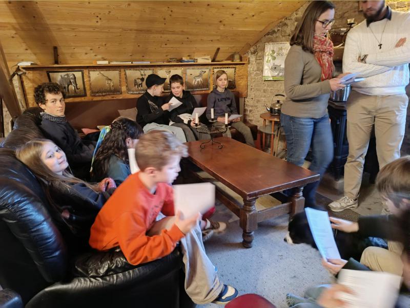 We maken ons klaar voor het verhaal © Sabine Christiaens