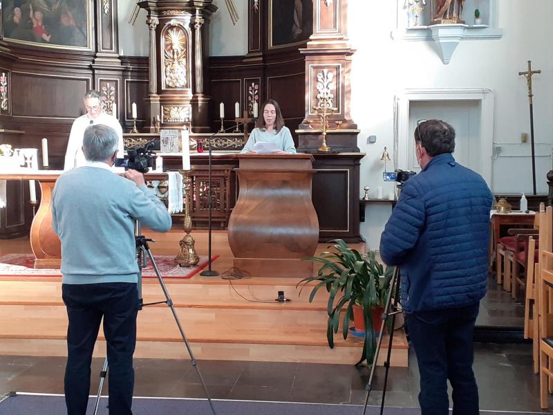 Lector en mama Ann © Pastorale Eenheid O.L.V. Krekedal Kortemark