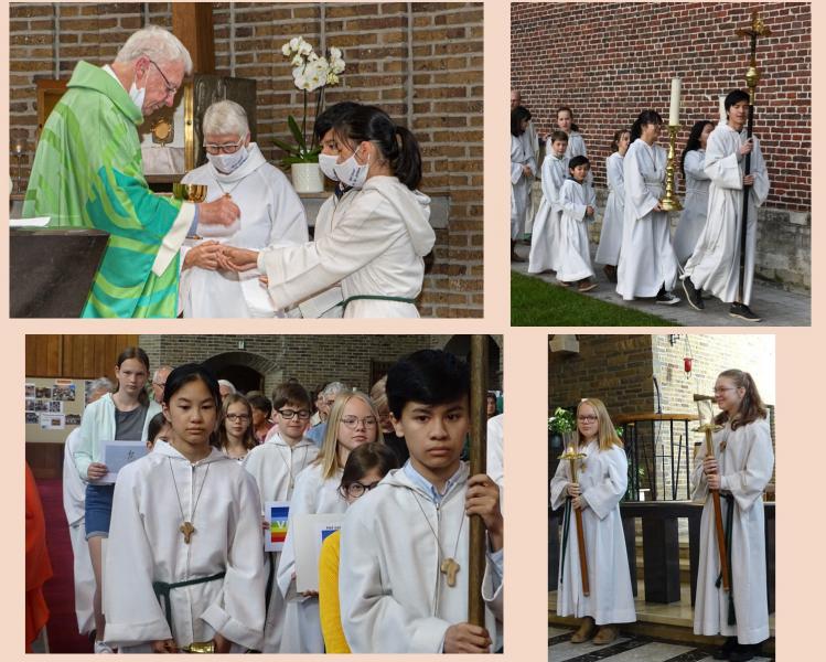 Acolieten in de Sint-Jozefkerk 