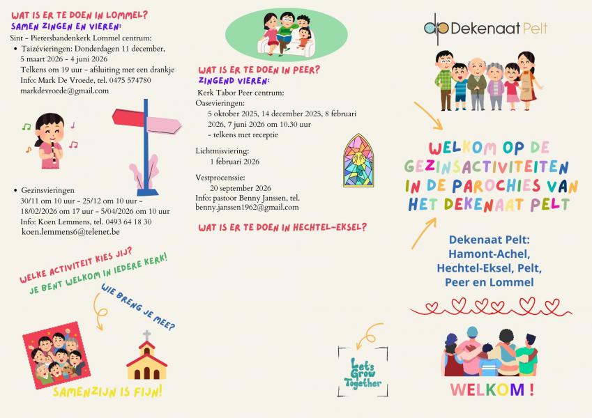 Dekenale gezinsactiviteiten  © Dekenaat Pelt