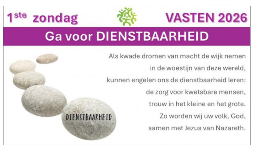 1ste zondag vasten © Bisdom Hasselt