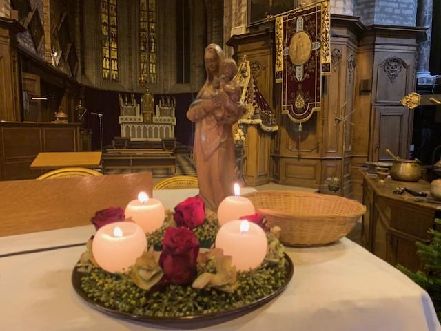 De adventskrans…een creatie van Germaine © Marleen 