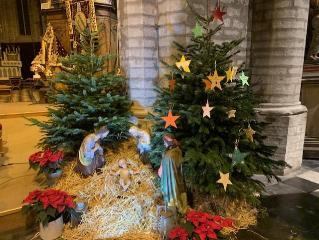 De kerstboom met de kerstwensen van de verenigingen © Marleen 