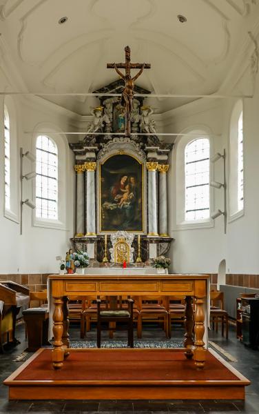 Het interieur van de kapel 