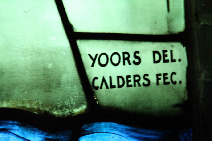 Yoors del(ineavit) - Calders fec(it): Yoors tekende (ontwierp) - Calders voerde uit © Mia Verbanck