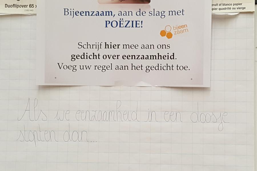Eenzaamheid kan worden gedicht © RB