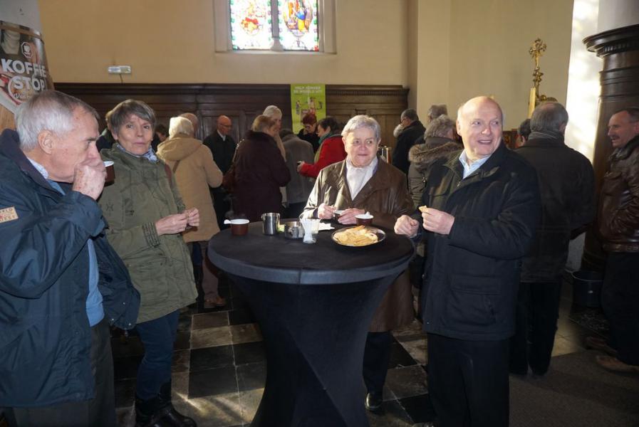 fanfare en koffiestop 