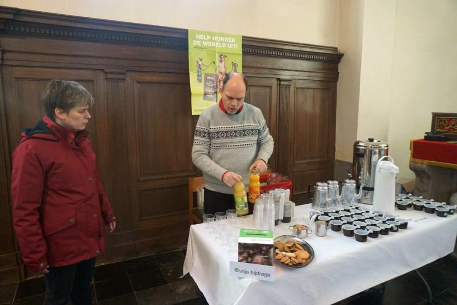 fanfare en koffiestop 