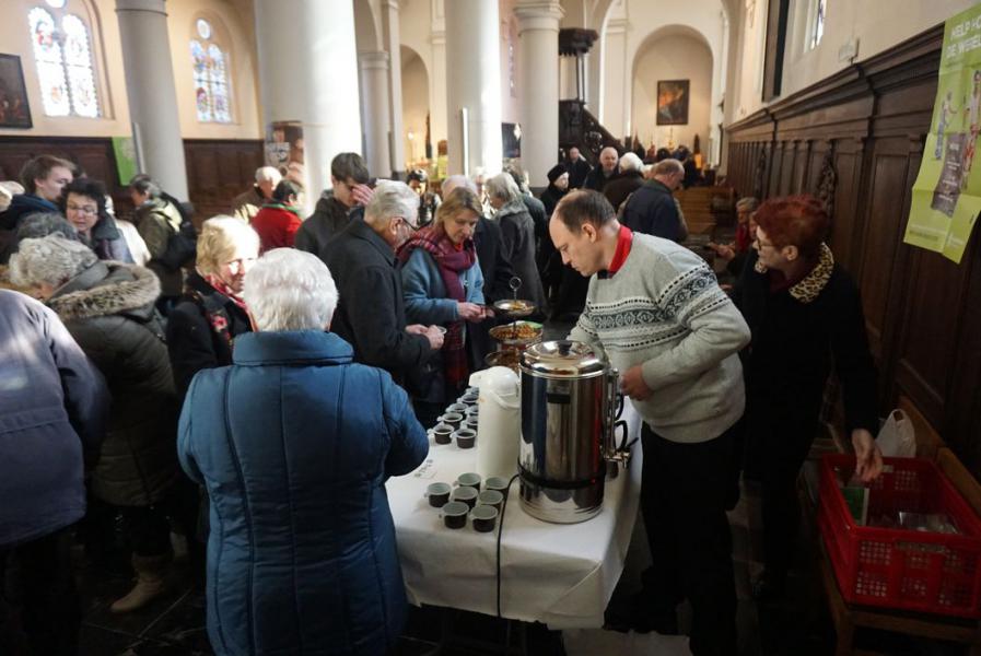 fanfare en koffiestop 