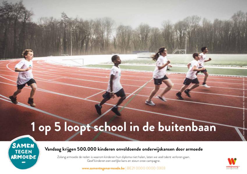 affiche campagne Welzijnszorg - Samen tegn armoede 2018 