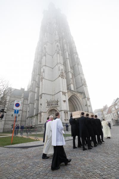 begrafenis kardinaal Danneels - foto Belga DOP  