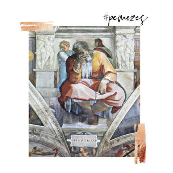 Gedachte op zondag © ‘De zwaar beproefde profeet’, Jeremia van Michelangelo, fresco 1508-1512, Sixtijnse Kapel