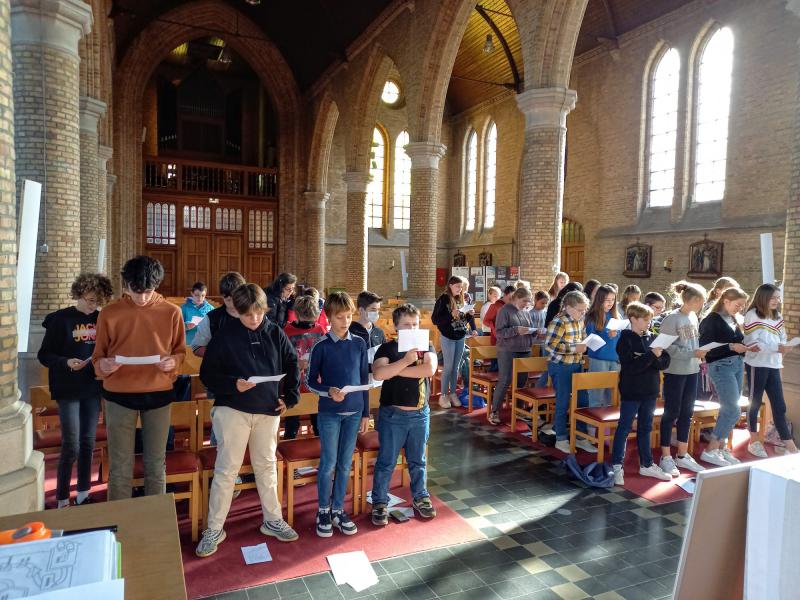 Kruisjesoplegging © Anne Van Zeir