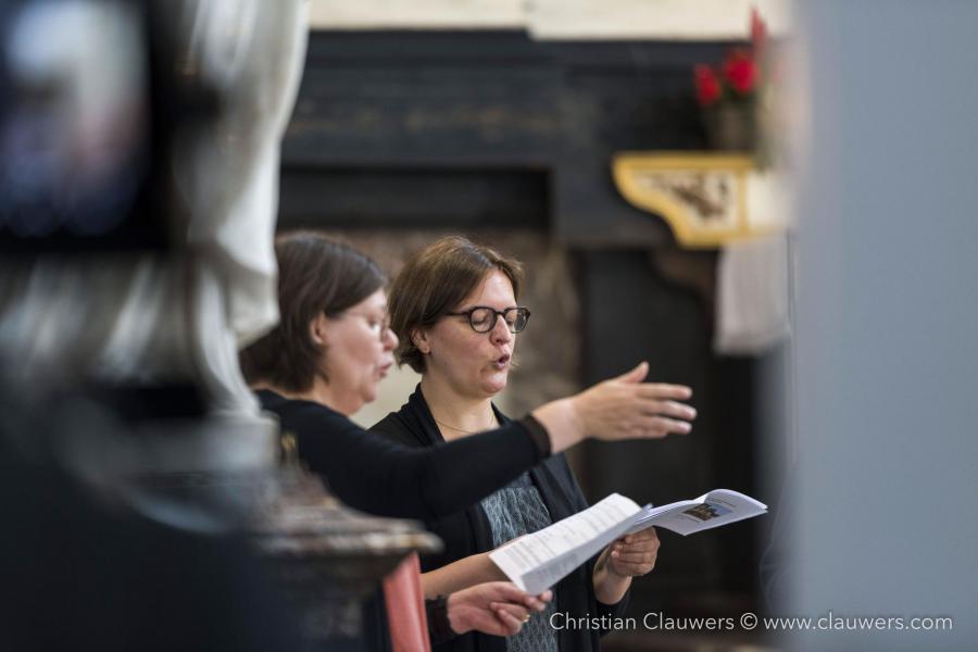 Katrien Van de Weghe en Veronique Wetzels, koor van Sant'Egidio © Christian Clauwers