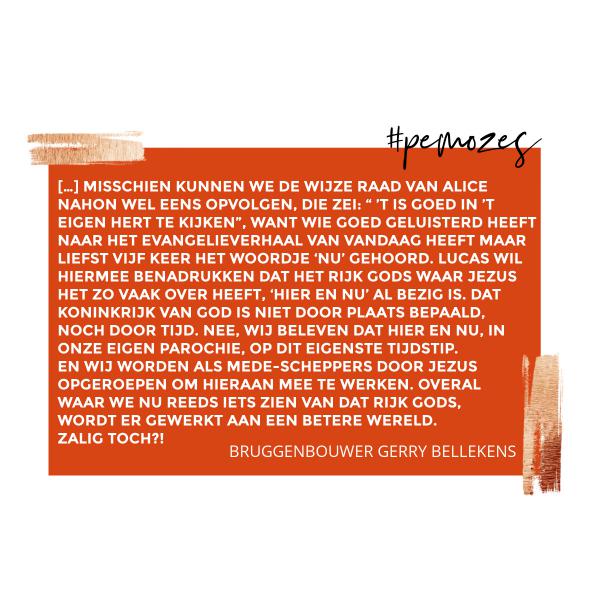 Gedachte op zondag 