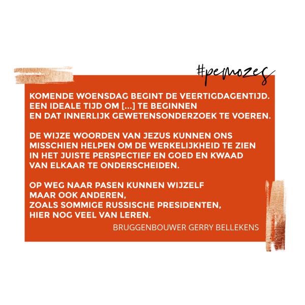 Gedachte op zondag 