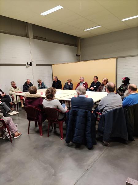 Ontmoetingsavond omarmers in zaal Ter Beke in Roeselare 