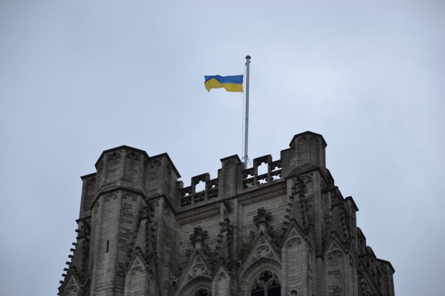 Mis voor de vrede. Zondag 13 maart 2022. Kathedraal Brussel © Jeroen Moens