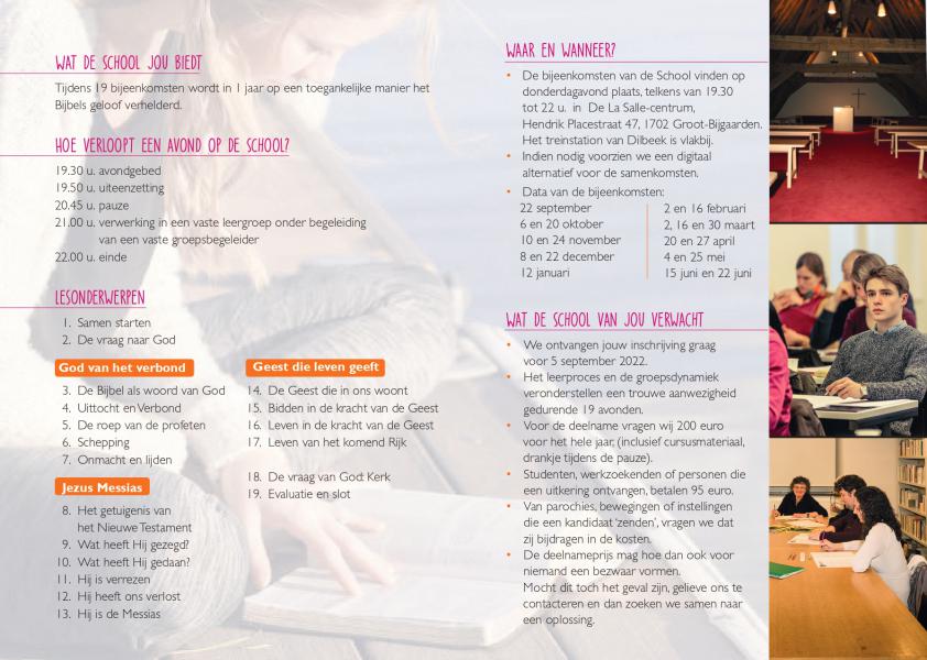 Folder 2 School voor geloofsverdieping 