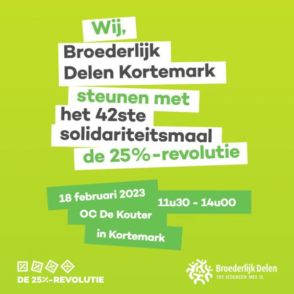 Solidariteitsmaal Broederlijk Delen 2023 © Broederlijk Delen Krekedal Kortemark 2023