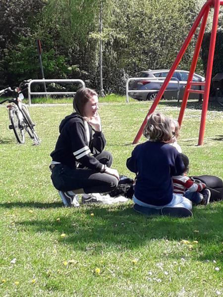 Hannah Vanoverschelde in actie 