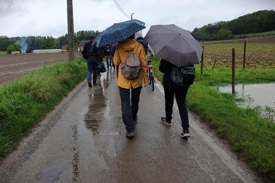 Op bedevaart van Sint Kwinten in Leuven naar Onze Lieve Vrouw van Basse-Wavre 2024 © Pastorale zone Leuven aan de Dijle