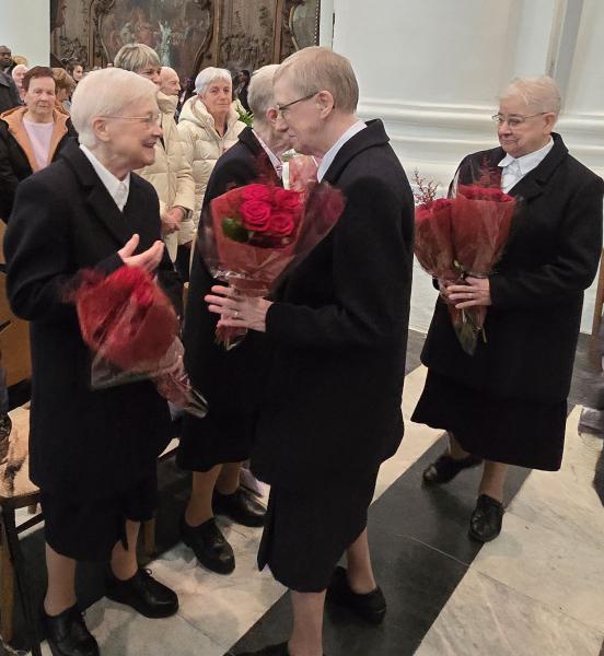 Jubileumviering Zr. Renata en Zr. Carola - Abdijkerk Ninove - 08-12-2024 © Philippe Meyer