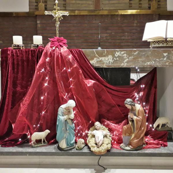opbouw kerststal © H. Mouchaers