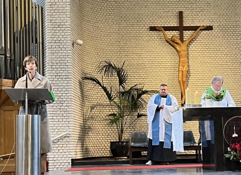 Tijdens de voorbeden werd er gebeden voor eenheid onder de christenen. © Dirk Bellens