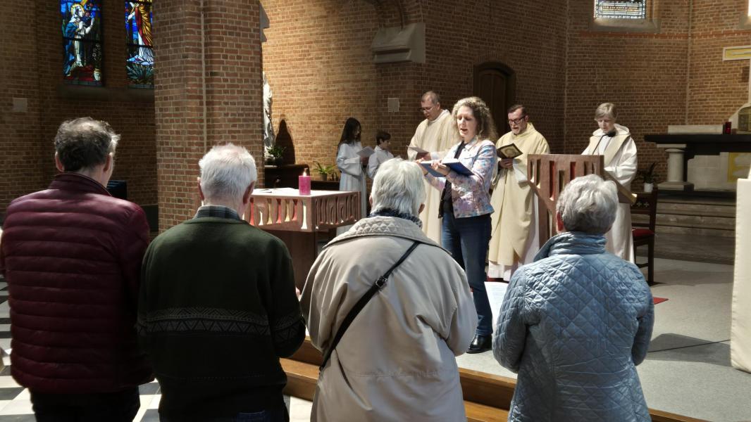 Dirigente Els Faems, Orgelbegeleiding An Faems © Dirk Adams