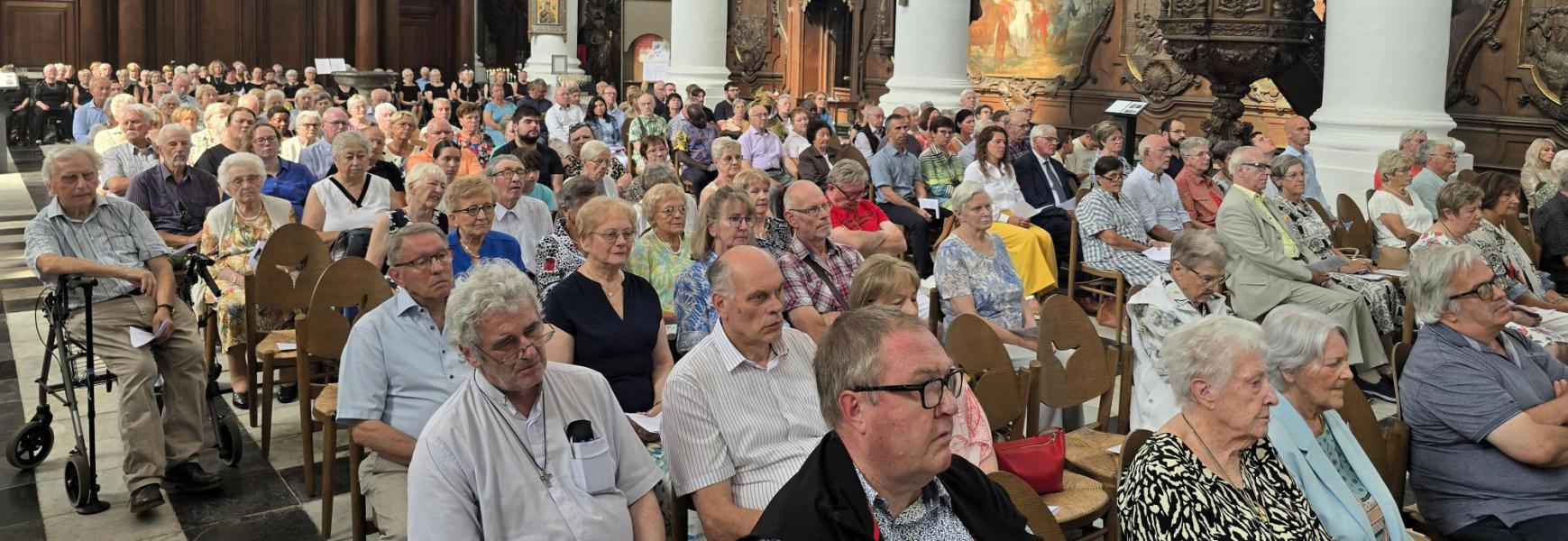 Dankviering priester Hylco Meirlaen - Abdijkerk Ninove - 15 augustus 2025 © Philippe Meyer