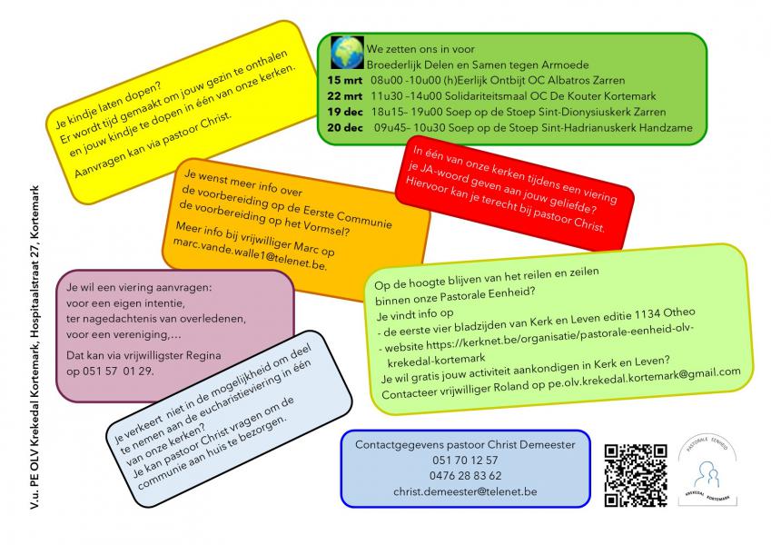 Flyer PE Krekedal Kortemark blz4 © Pastorale Eenheid O.L.V. Krekedal Kortemark