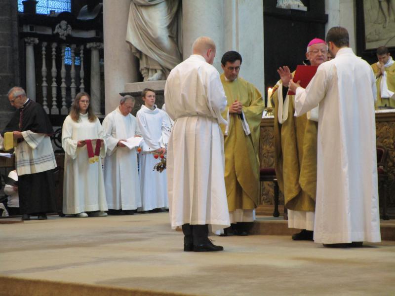 Diakenwijding Hylco Meirlaen - zondag 27 oktober 2024 in de Sint-Baafskathedraal te Gent © Michèle Beckers