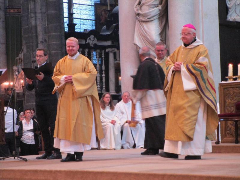 Diakenwijding Hylco Meirlaen - zondag 27 oktober 2024 in de Sint-Baafskathedraal te Gent © Michèle Beckers
