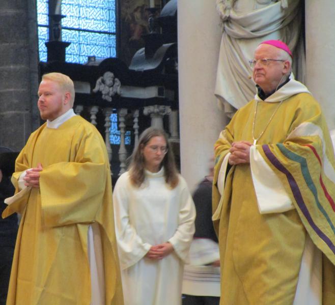Diakenwijding Hylco Meirlaen - zondag 27 oktober 2024 in de Sint-Baafskathedraal te Gent © Michèle Beckers