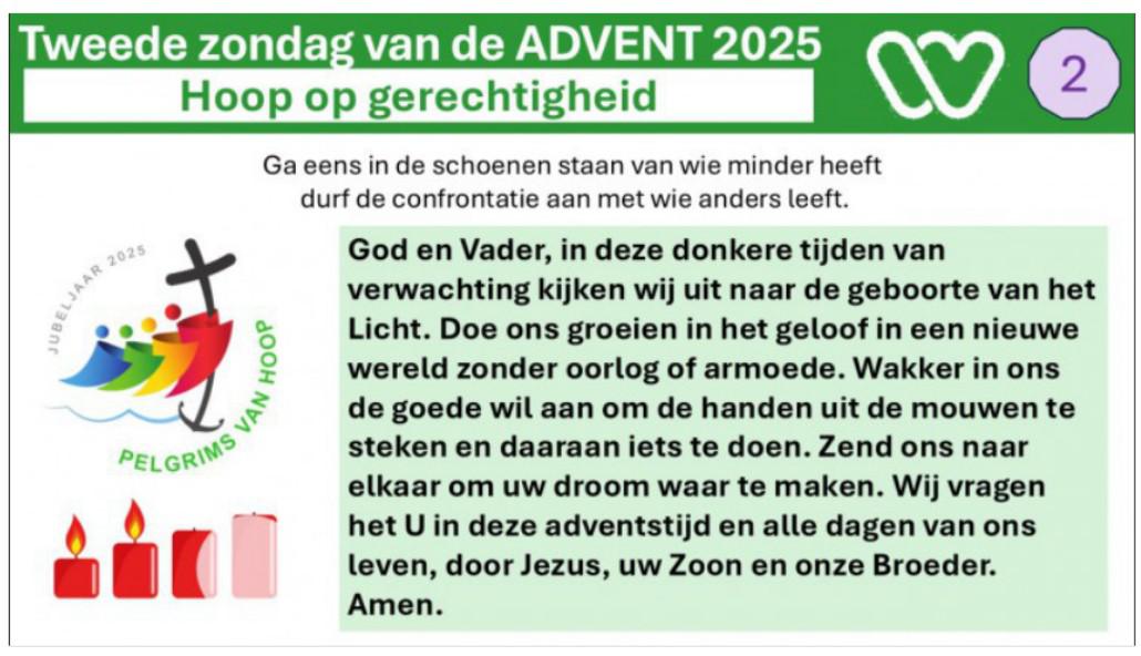 2de zondag advent 2025 © dekenaat Tongeren