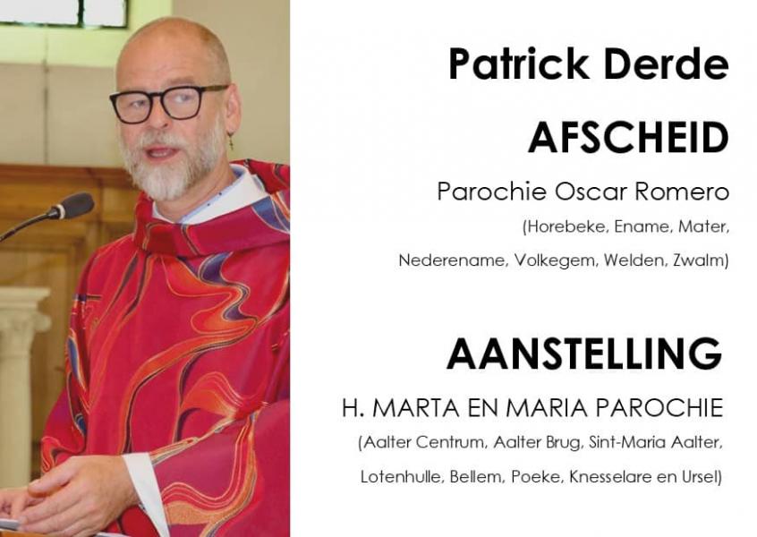 Aanstelling Patrick Derde 