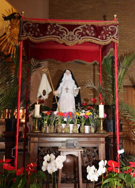 Sint-Aldegondisnoveen in de kerk van Zwevezele - Lof en ommegang 