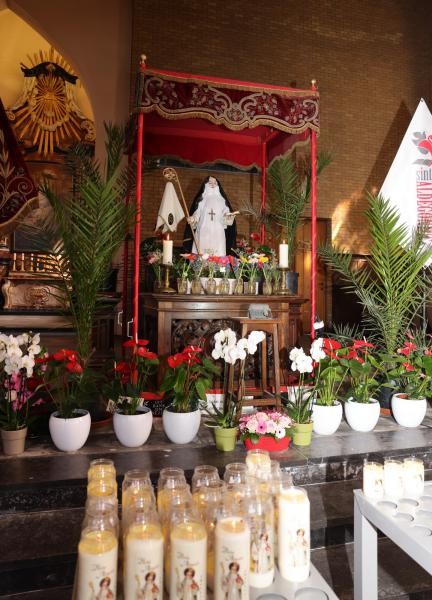 Sint-Aldegondisnoveen in de kerk van Zwevezele - Lof en ommegang 